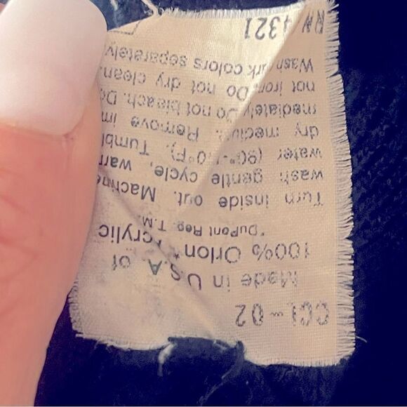 Christian Dior Vintage Monsieur V-Neck Sweater XL Blue Embroidered Logo 80s 90s - Picture 3 of 6